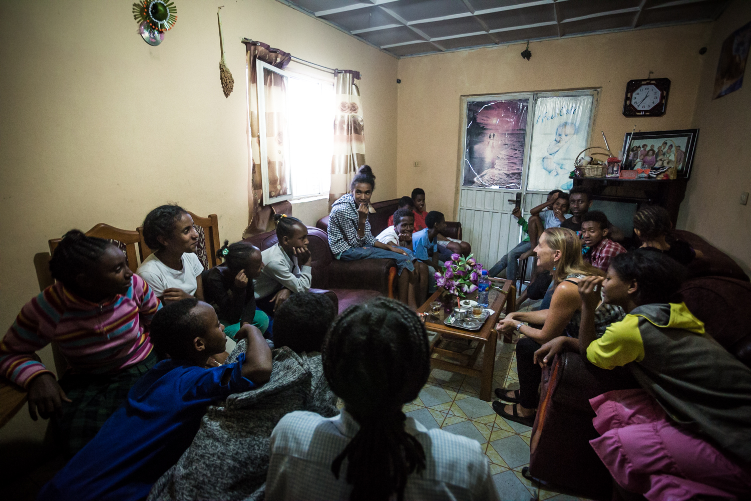 Claudia, GFI's co-founder, running a seminar with the Origins Homes kids. The Origins Homes program provides a small group home to 20 children who are orphans or whose family are unable look after them. 