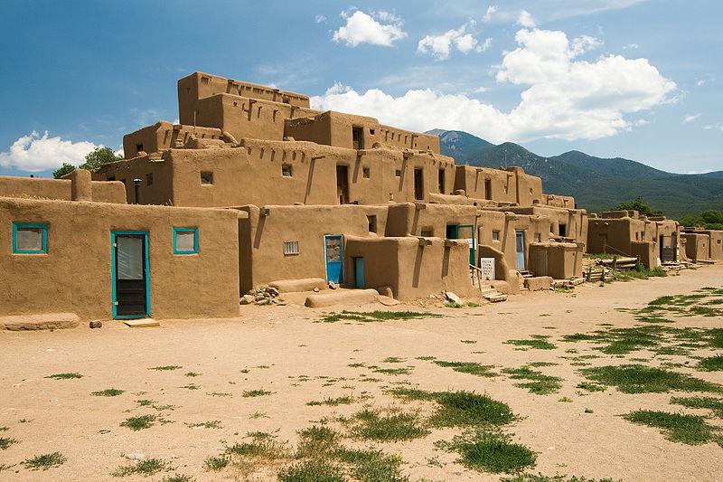 Taos New Mexico, Adobe Dwellings over 1000 years old