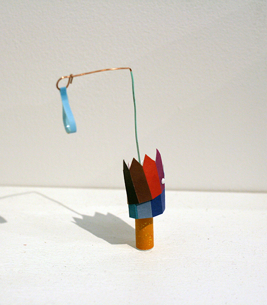 THIS IS A STORY ABOUT DIGNITY E-cigarette, paper, wire, tape 2014 2'' x 2'' x 0.5''
