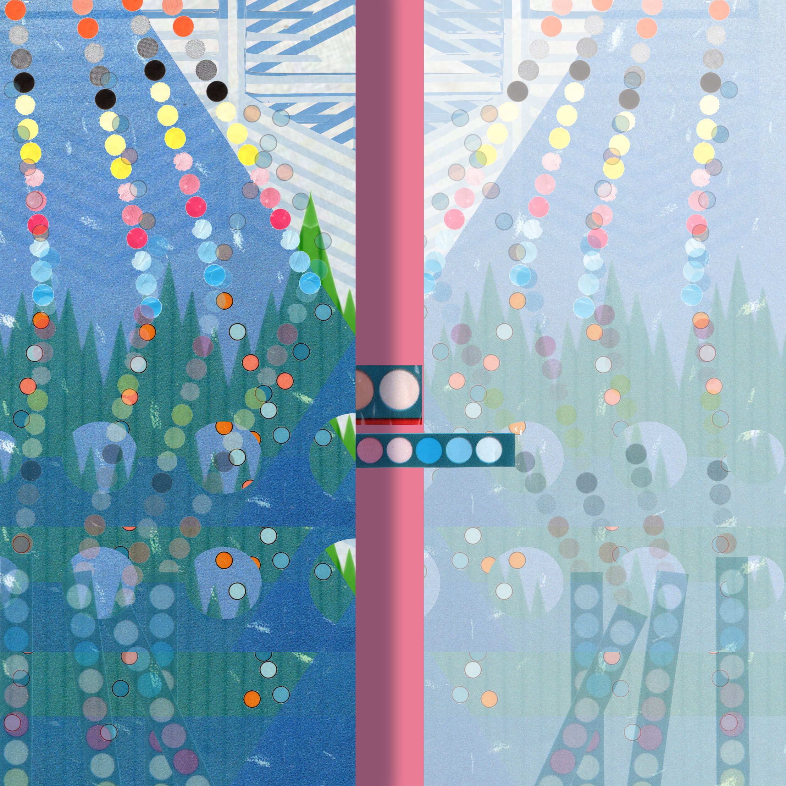 Peek Peak II 2021 Digital collage (scanned material: