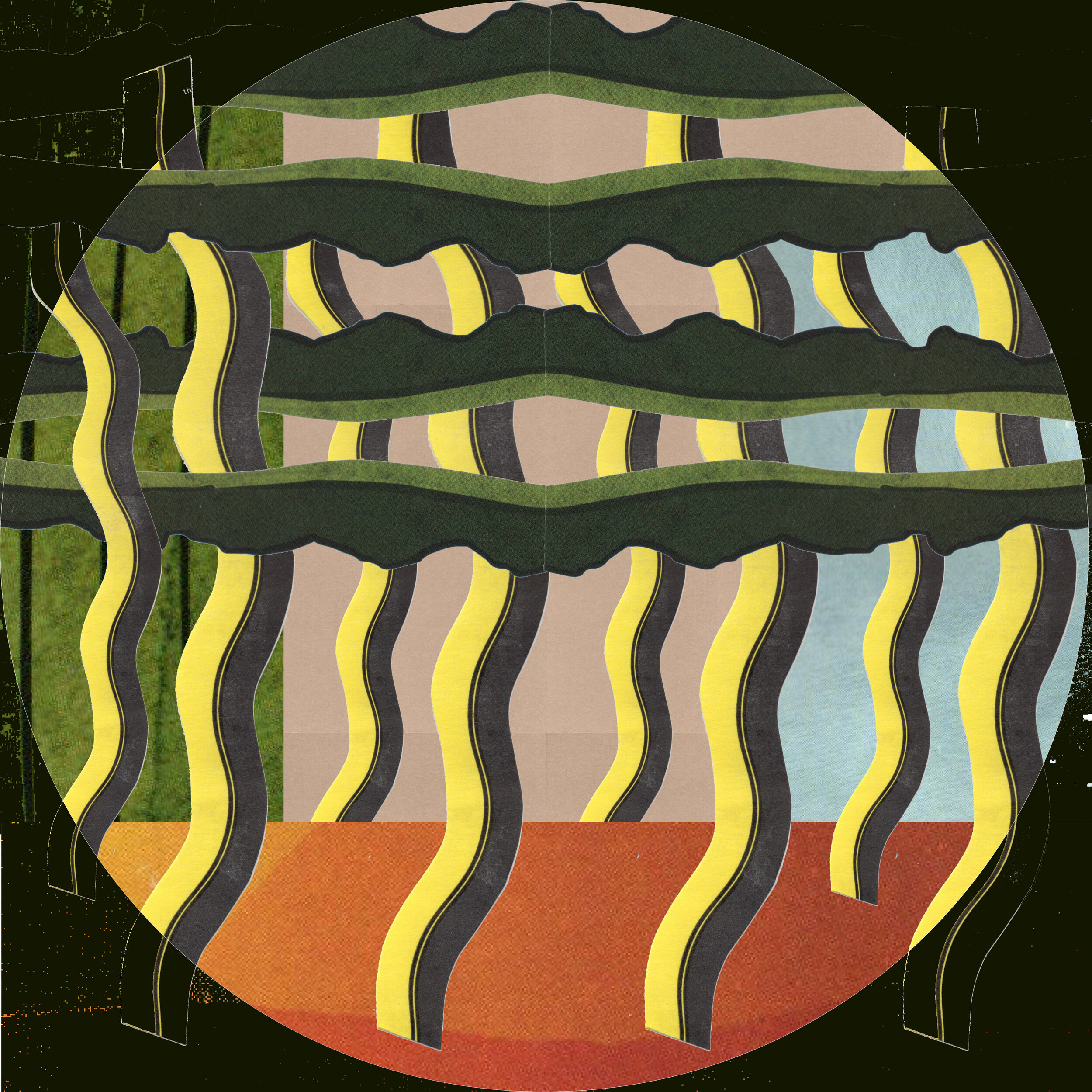 Dark Roast Sunset 2021 Digital collage (scanned material: paper coffee c