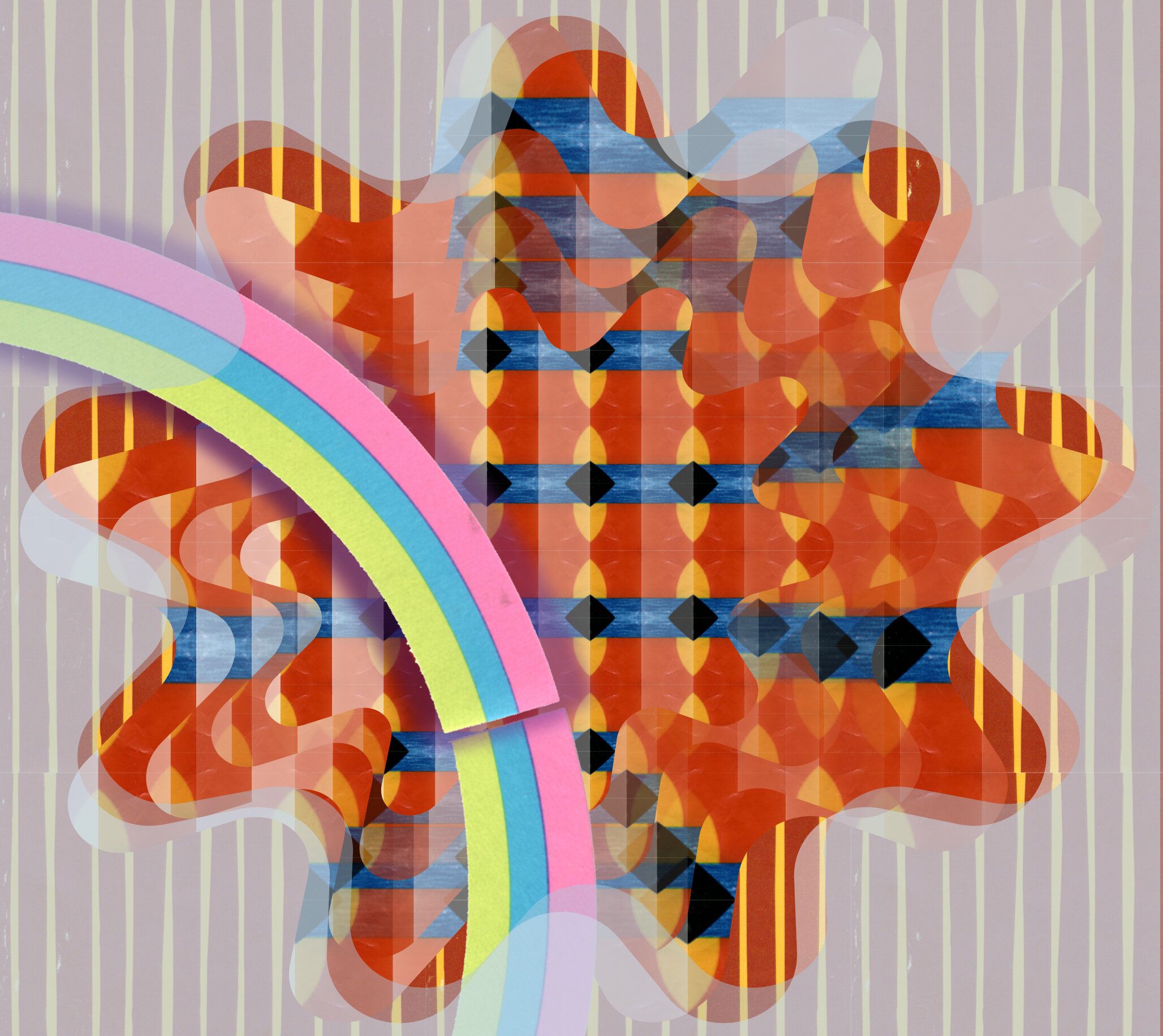 Cocoa Splat 2021 Digital collage (scanned material: bir