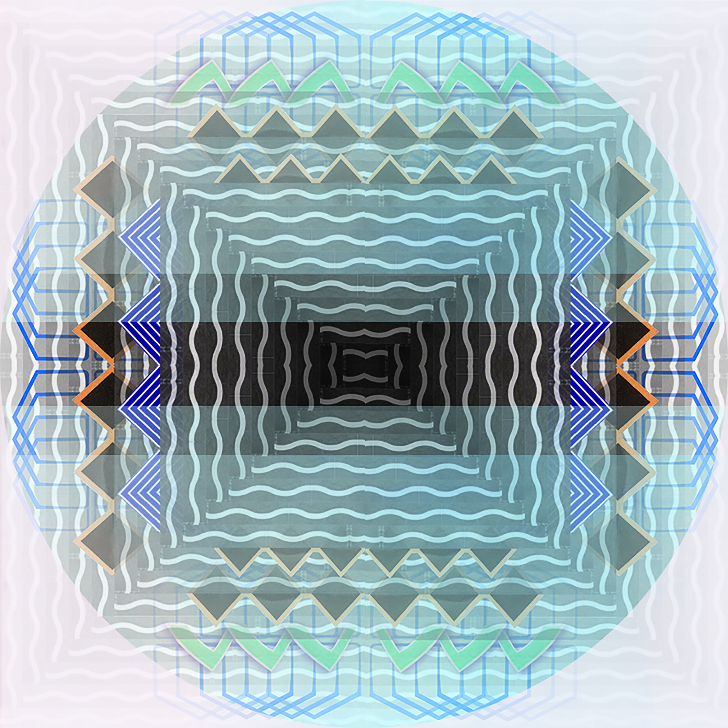 Crayon Haze 2021 Digital collage (scanned material: C