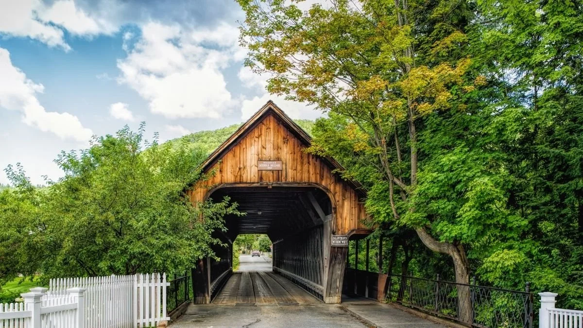 Middle Covered Bridge in Woodstock, Vermont