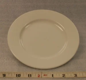 White Elegance Salad PlateHeight 1" Width 7"$0.70