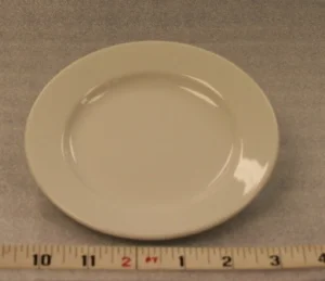 White Elegance Bread and ButterHeight 1" Width 6"$0.70