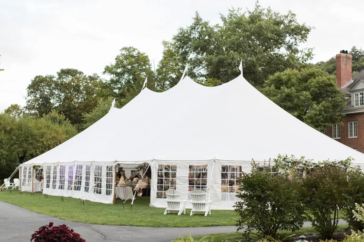 Sailcloth wedding tent at the Woodstock Inn and Resort in Woodstock VT