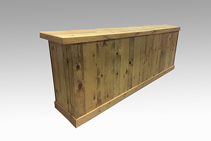 Wood Plank, Light Stain 10' Bar$350.00