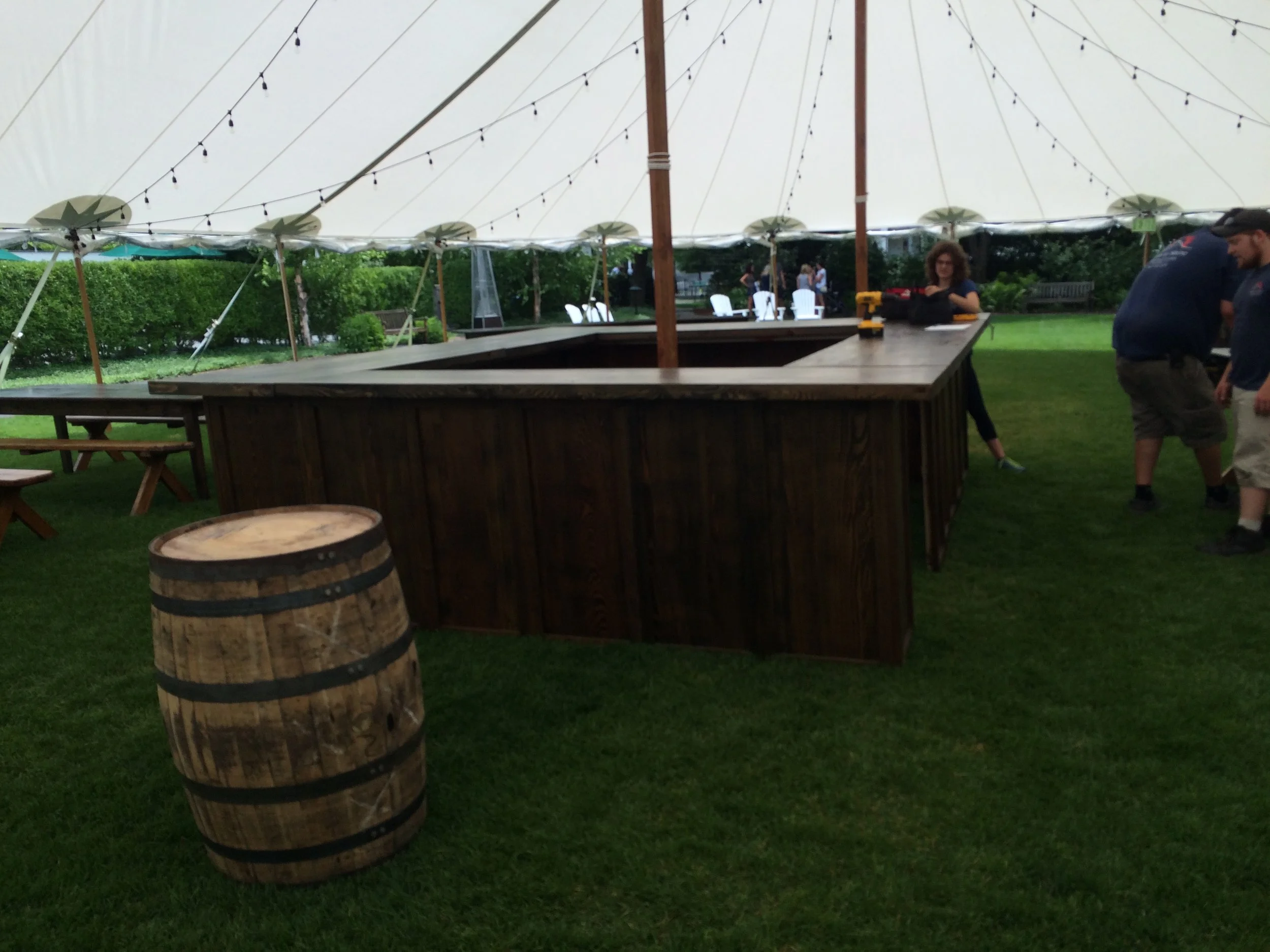 Barnboard 4-sided 11'x13' bar$2500.00