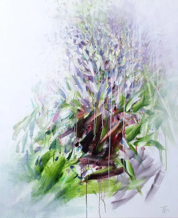 2016 serie Tuin - (120x100cm) olieverf op linnen (verkocht)