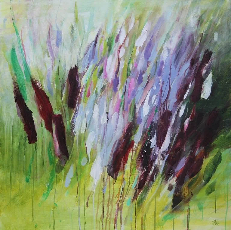 2013 Tuin - (100x100cm) olieverf op linnen (verkocht)