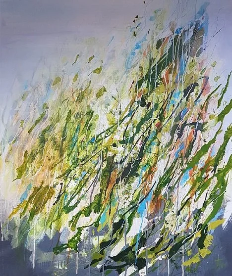 020 Aangroei - (120x100cm) acrylverf op linnen)