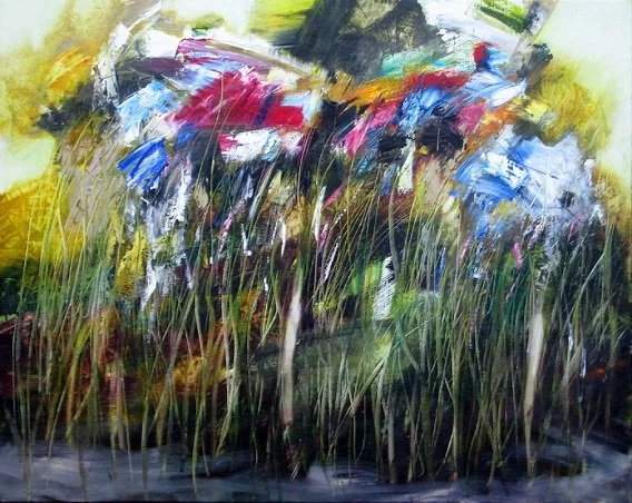 07 Bedreigde natuur - (80x100cm) olieverf op linnen