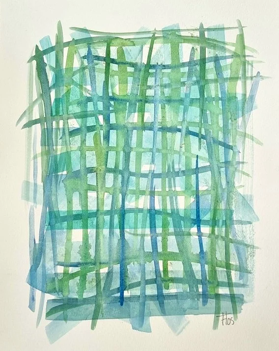 025 serie Grondwerken - (32x25cm) aquarelverf op aquarelpapier