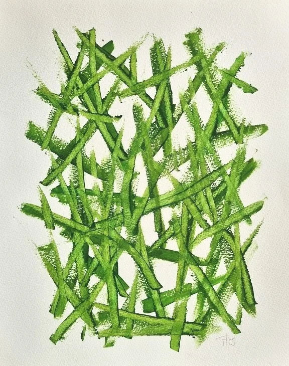 024 Grondwerk - (37x27cm) aquarelverf op aquarelpapier