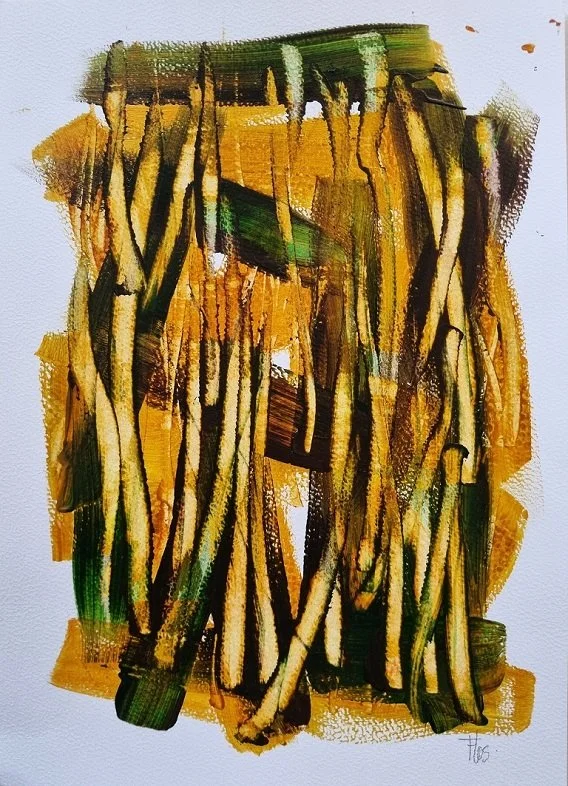 024 Grondwerk - (29x21cm) acrylverf op aquarelpapier