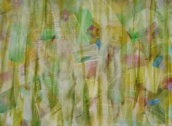 025 Tuin - (15x20cm) acrylverf op mdf