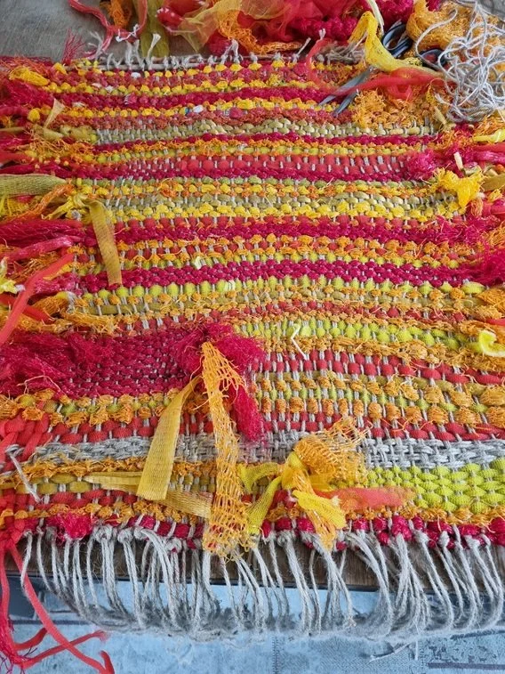 026 Code oranje - ( 170x70cm ) jute, ui-aardappel-bloembol netjes, repen nylon