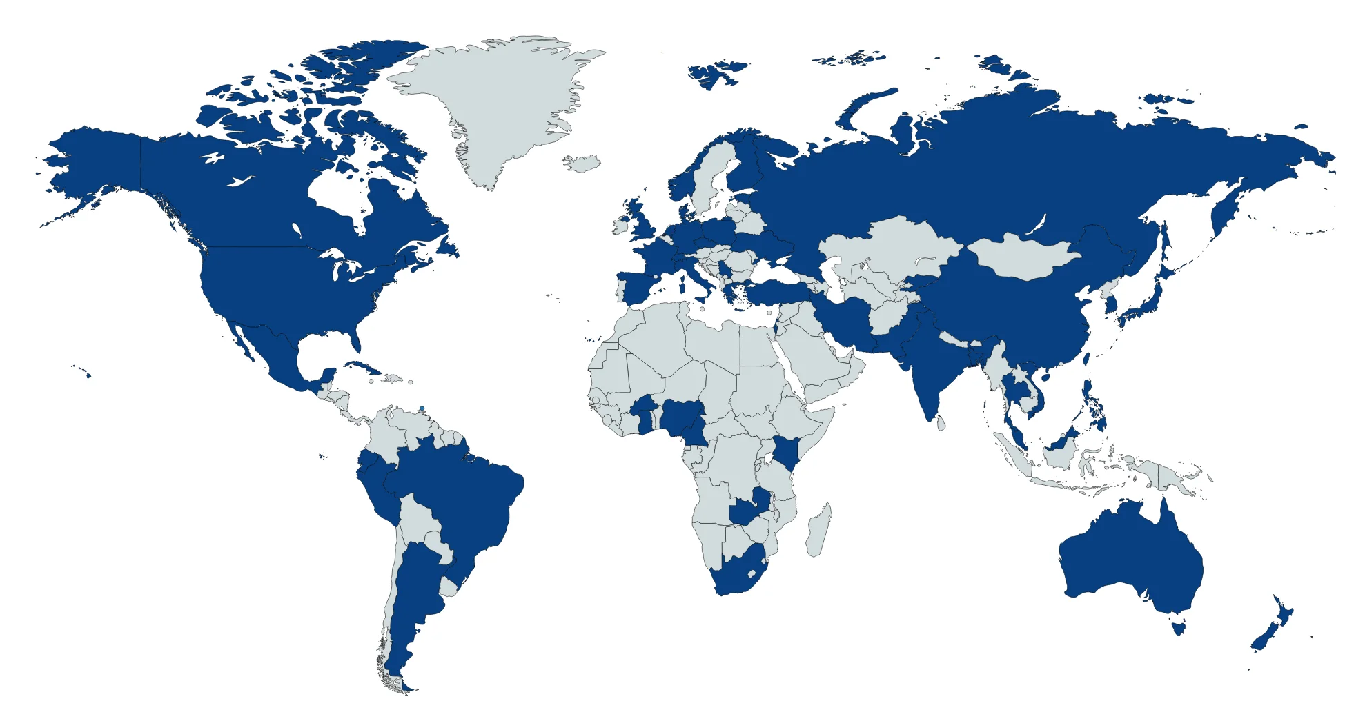 Geographic distribution of 2017 YGS Delegates who hail from 52 countries around the globe.