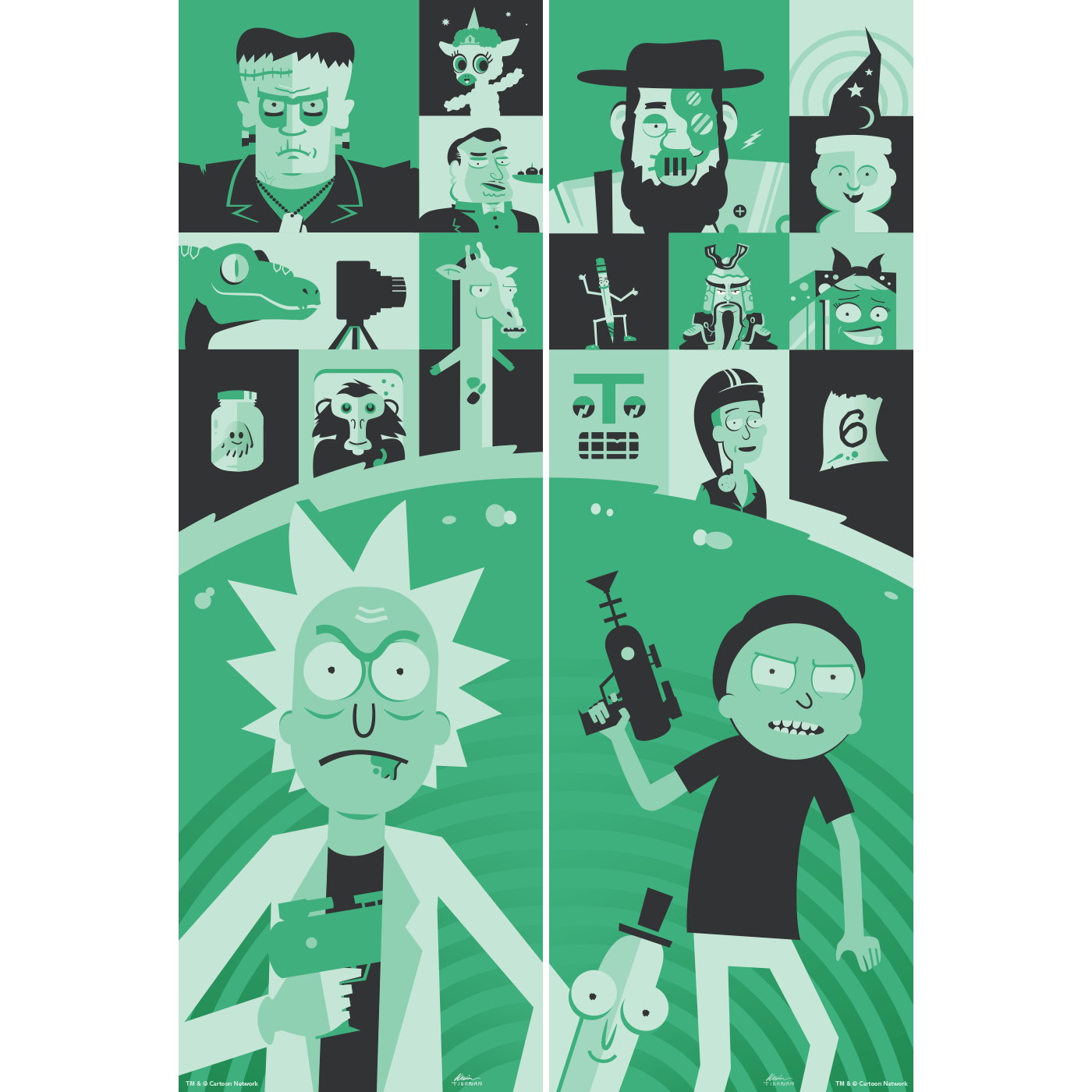 Rick and Morty Gallery 1988 Poster