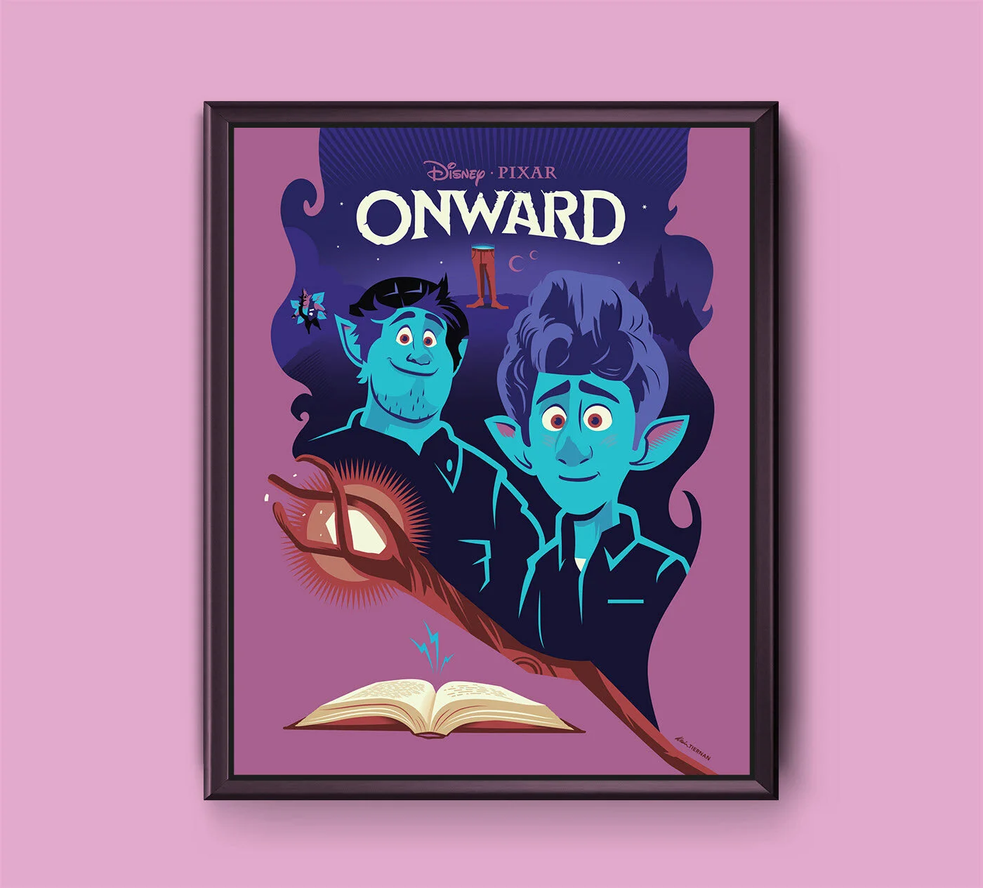 Disney Pixar Onward Poster Framed