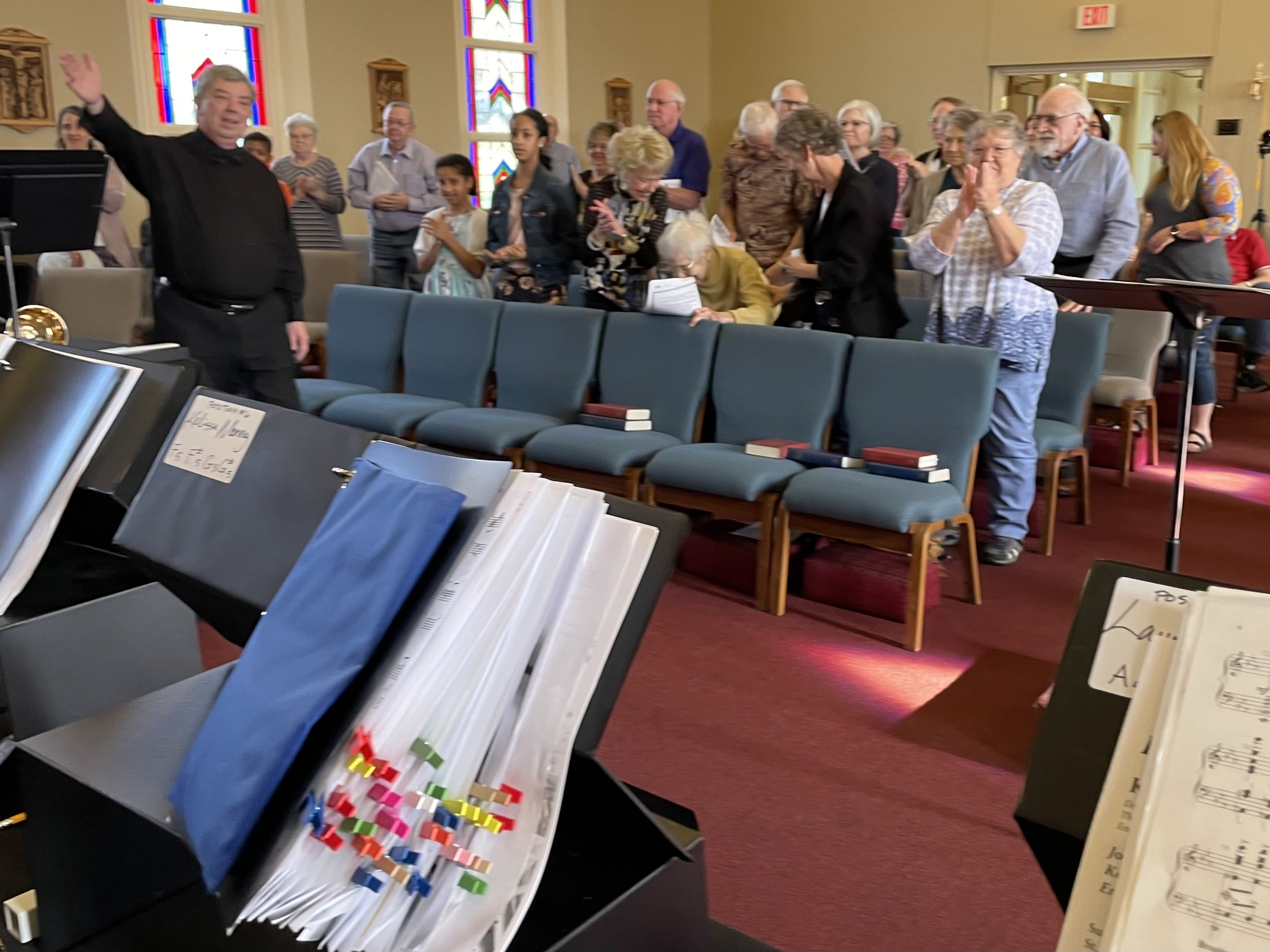 Enthusiastic crowd at St Paul's in Lee's Summit.jpg