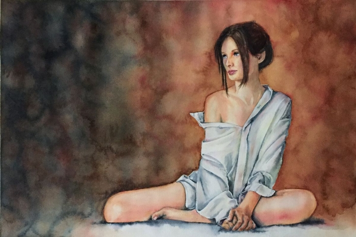 Quiet Time, Don Whitson; Watercolor