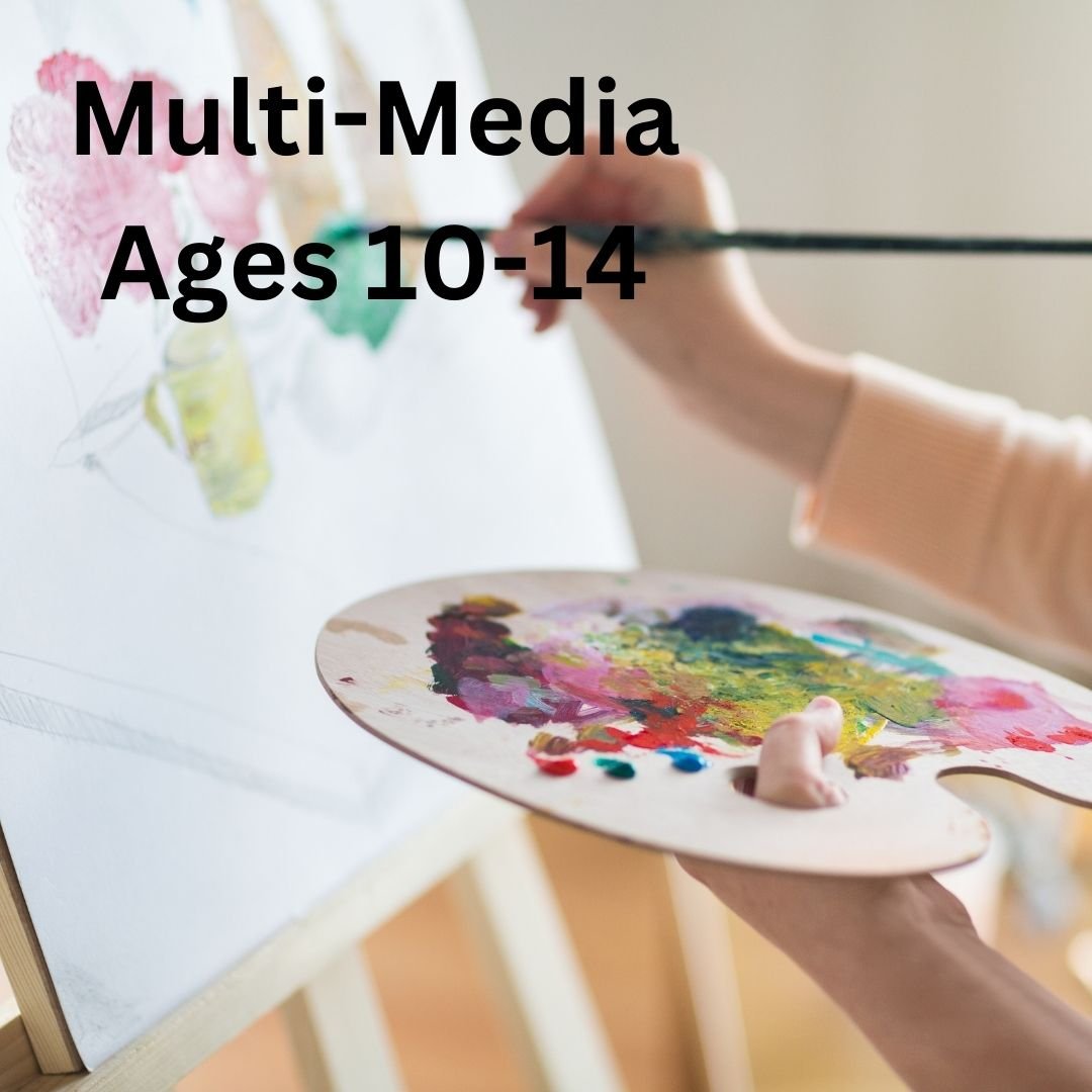  Embark on a creative journey with our Multi-Media Madness children's art class! Kids will explore various materials and techniques to craft unique masterpieces. Guided by a certified teacher, they'll unleash their creativity while learning to blend 