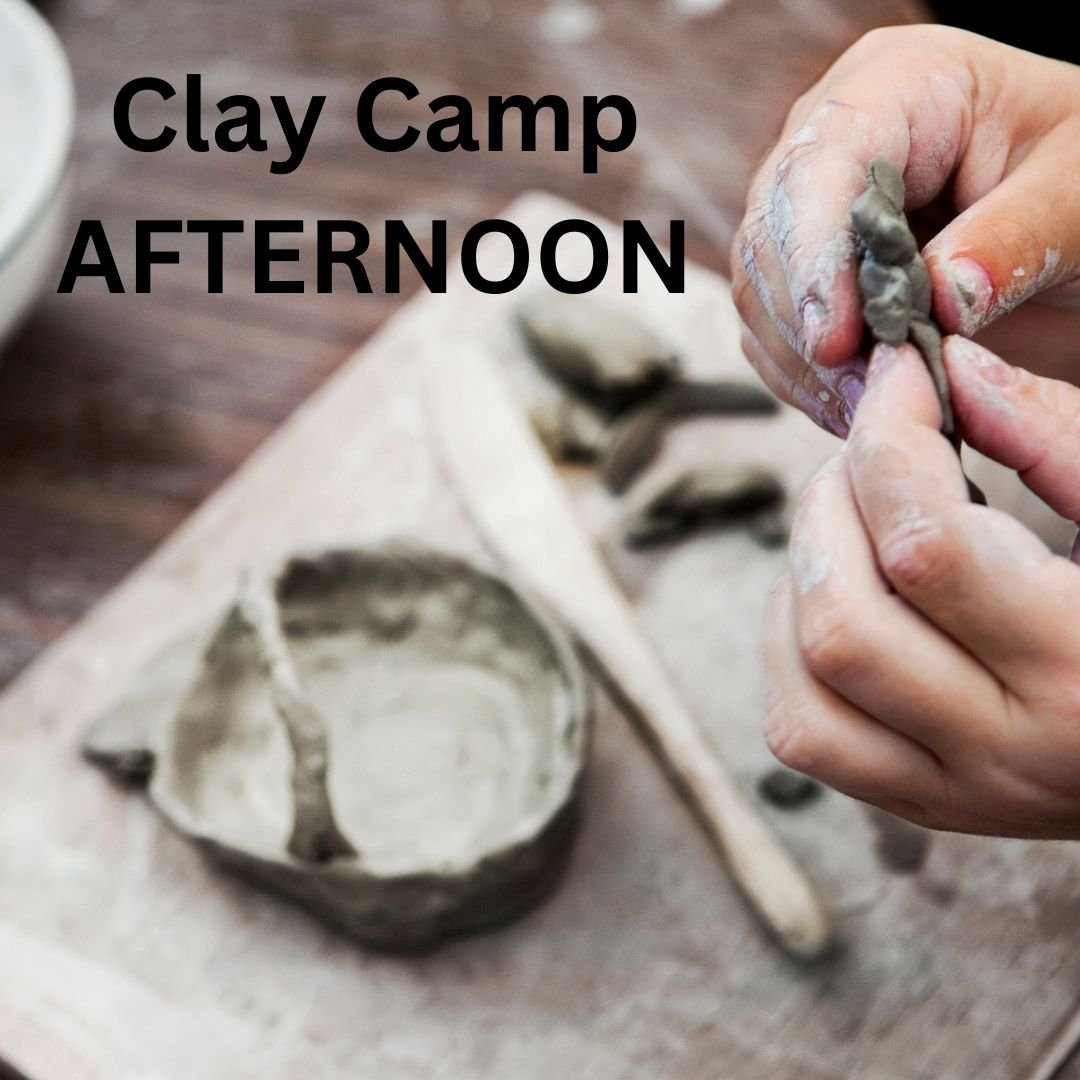  Kids will explore hand-building and wheel work in this four-day camp (there is no class on Wednesday so the pieces can be fired in the kiln). Two days of wet work, and two days of glazing and painting. $125, all supplies included. This camp is locat