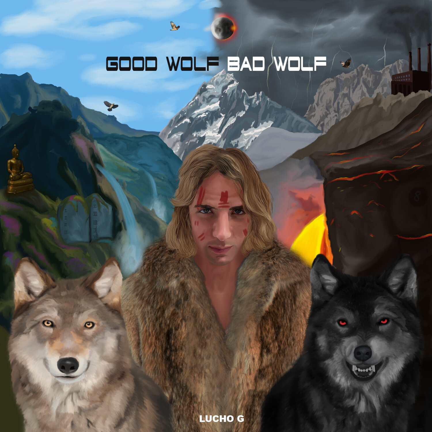 Good wolf bad wolf artwork