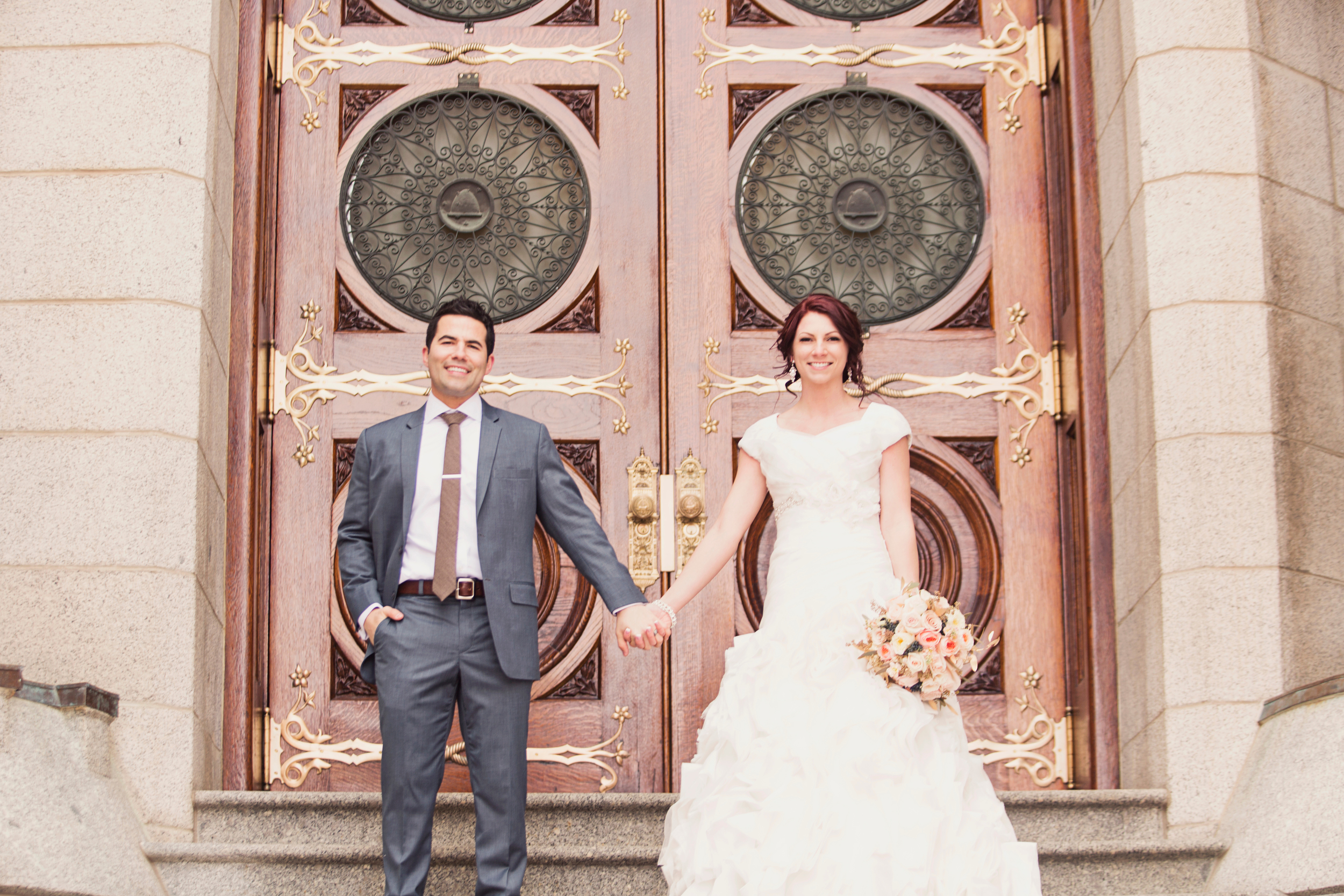 Gallivan Center Wedding | Salt Lake City Temple Wedding Ceremony | Michelle Leo Events | Alixann Loosle Photography