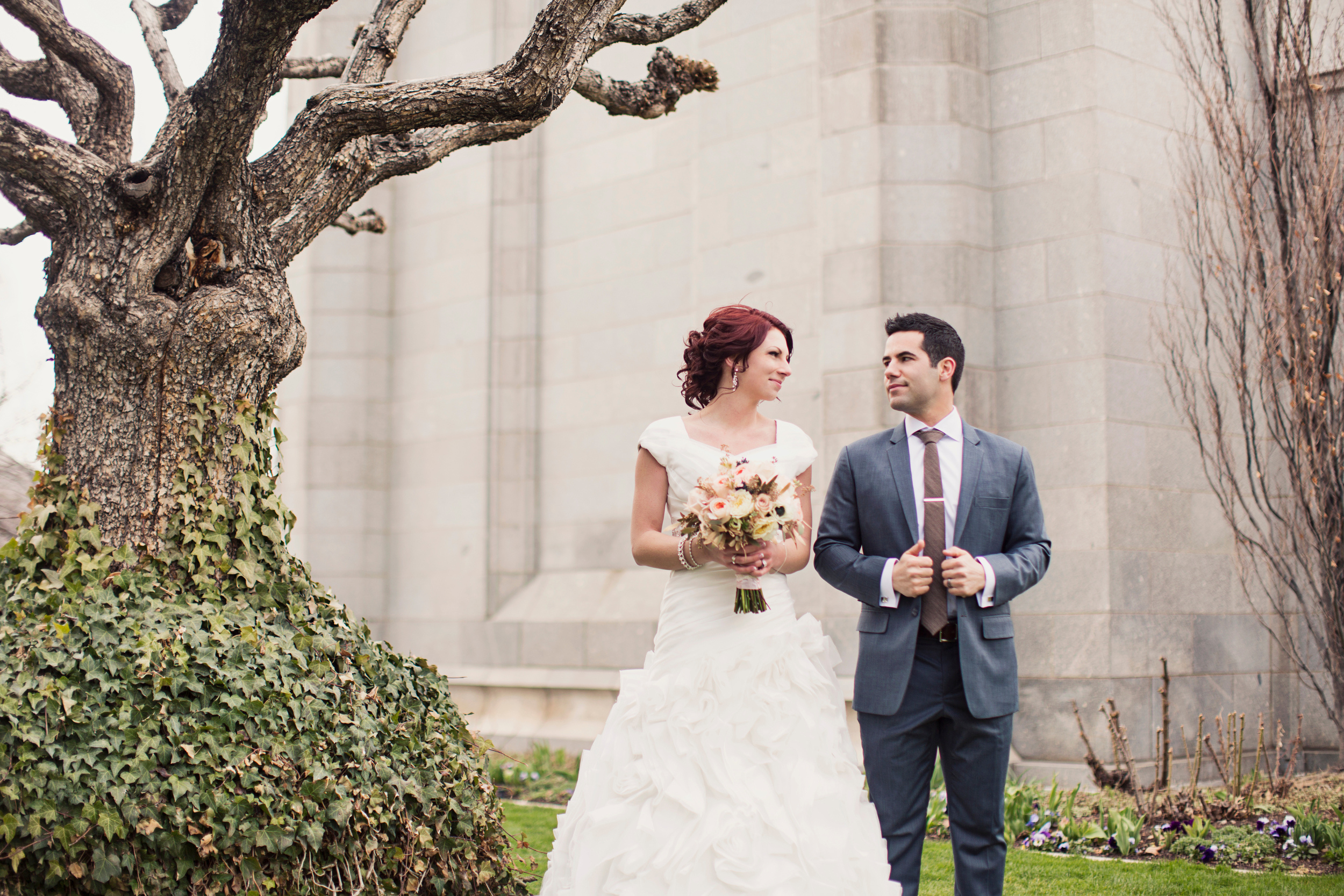 Gallivan Center Wedding | Salt Lake City Temple Wedding Ceremony | Michelle Leo Events | Alixann Loosle Photography