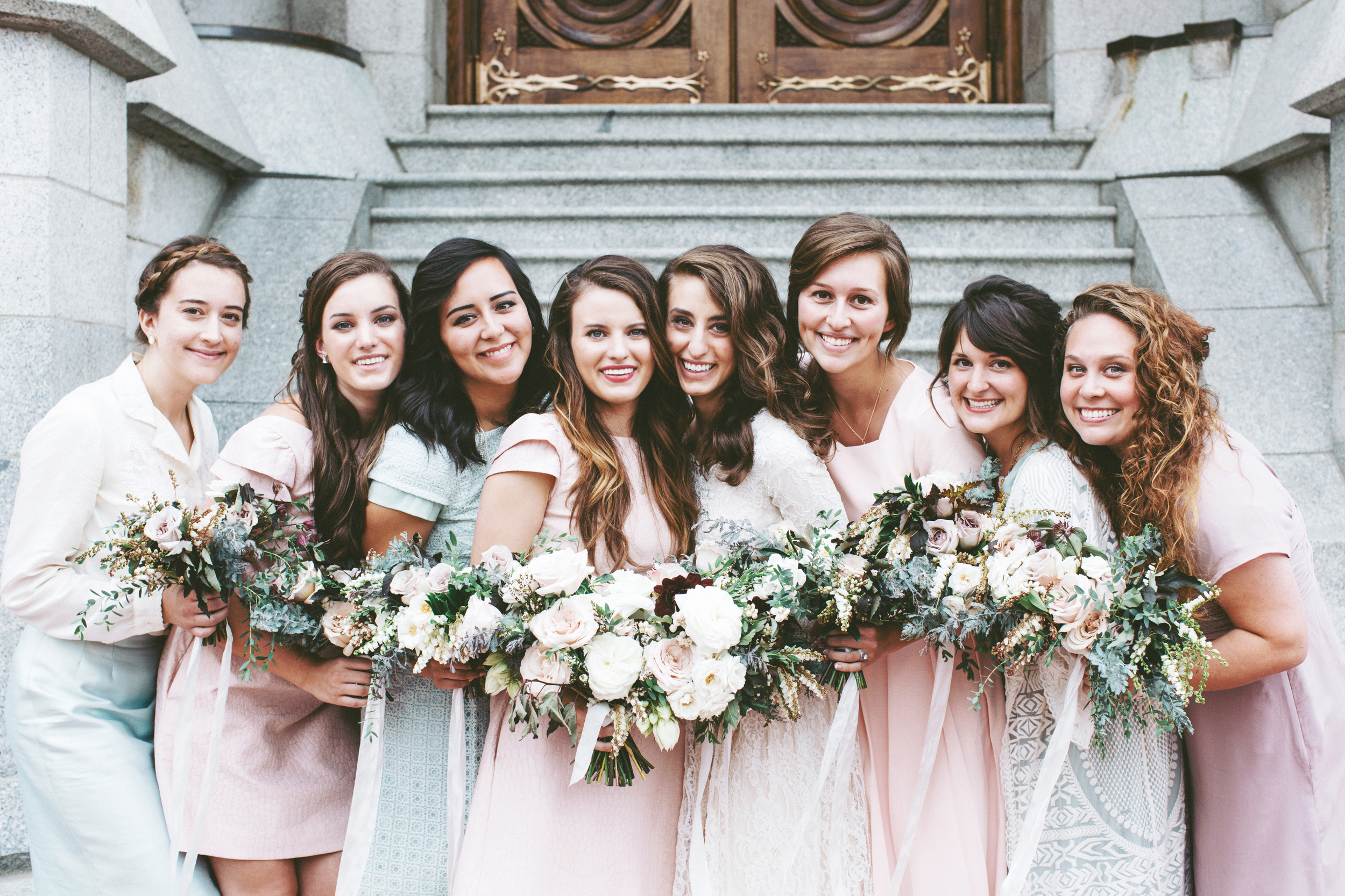 Blush and Plum Summer Wedding | Backyard Wedding | Salt Lake City Temple Wedding | Michelle Leo Events | Utah Event Planner and Designer | Alixann Loosle Photography 