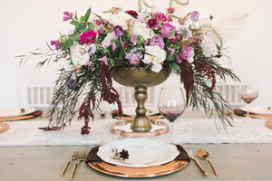 Plum and Copper Wedding Inspiration | Fall Wedding Inspiration | Toile Wedding Design | Michelle Leo Events | Utah Event Planner and Designer | Jessie Alexis Photography