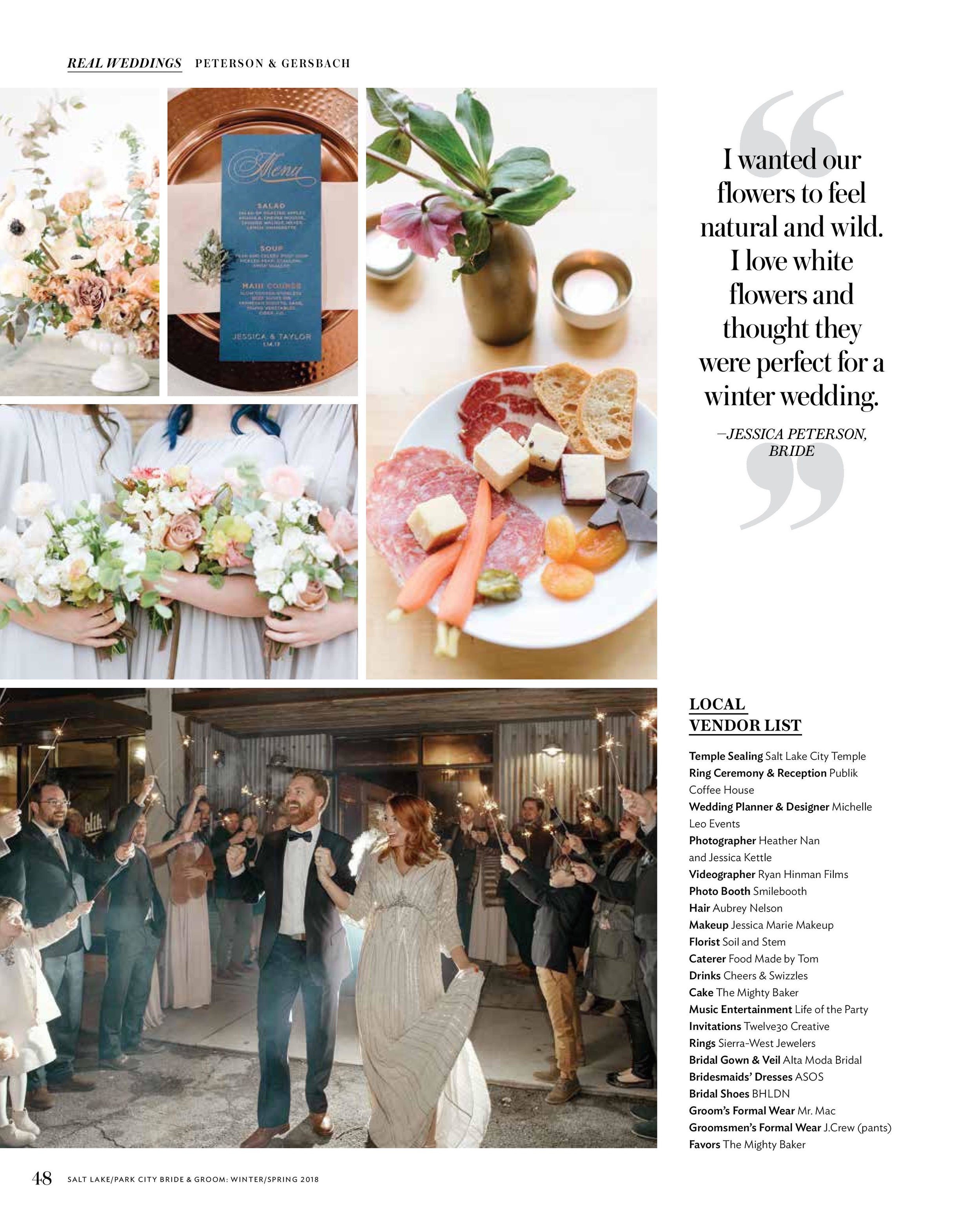 Ethereal Wedding at Publik Coffee | Blush and Blue Wedding | SL/PC Bride & Groom | Michelle Leo Events | Utah Event Planner and Designer | Jessica Kettle Photography & Heather Nan Photography