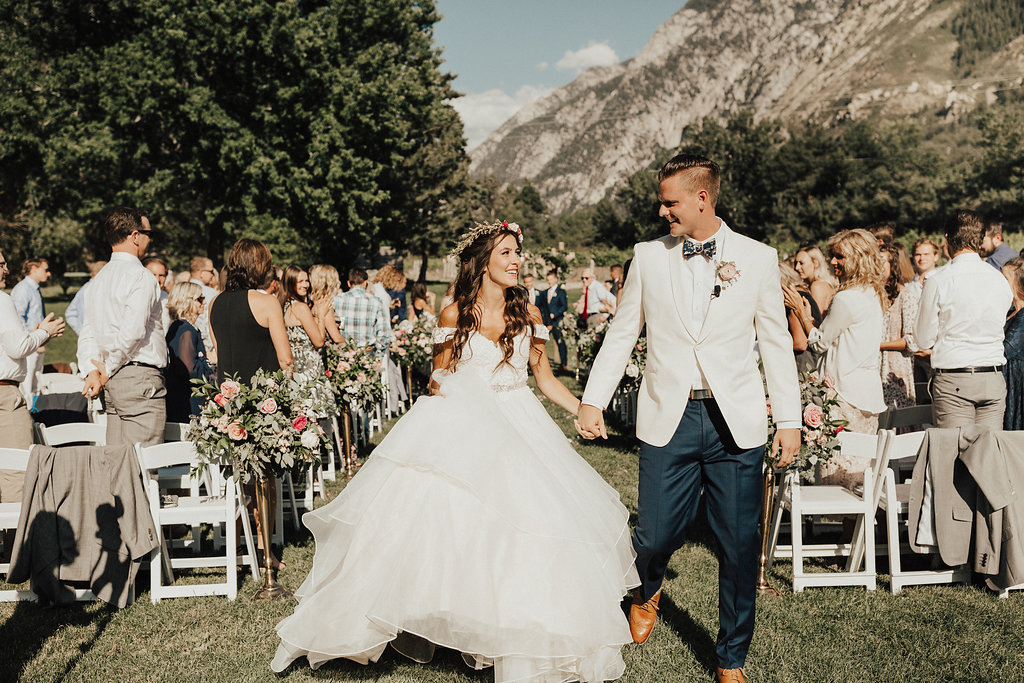 Summer Wedding at La Caille | Romantic Summer Wedding | Michelle Leo Events | Utah Event Planner