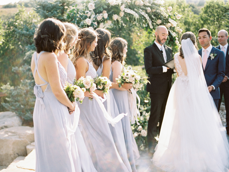 Blue Sky Ranch Wedding | Summer Wedding | Bespoke Wedding Design | Rose Gold Details | Circular Ceremony Arch | Michelle Leo Events | Utah Event Planner and Designer | Brushfire Photography