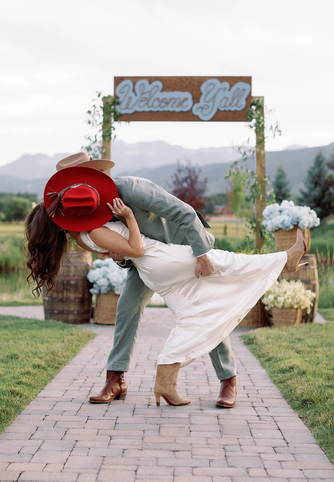 Western Wedding Welcome Party Romance | Michelle Leo Events