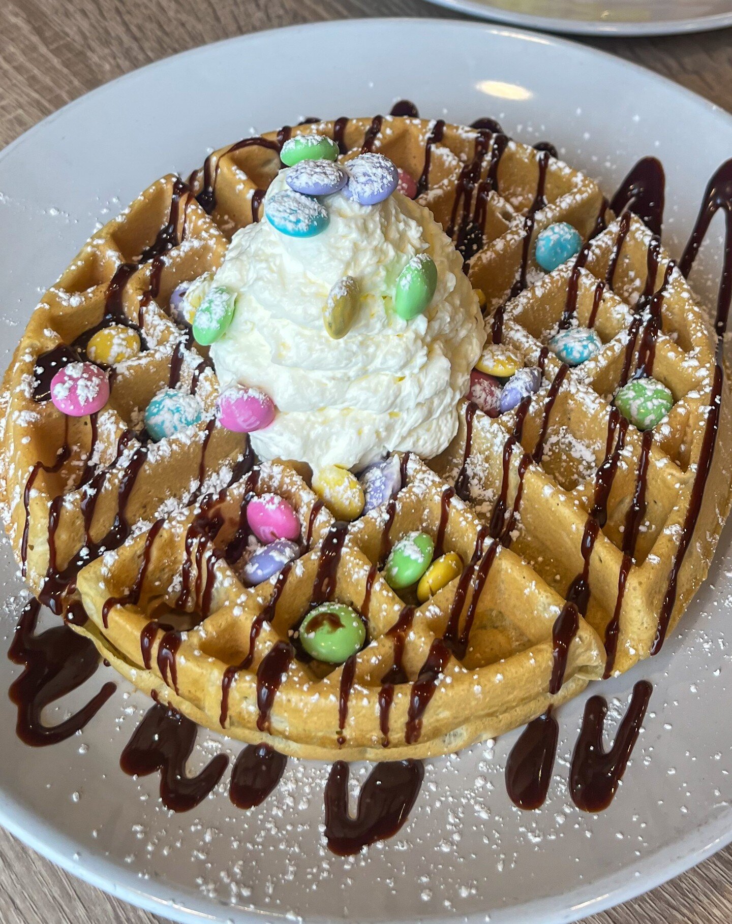This weekend's specials!
🐣 Easter Egg Hunt Frittata - Diced ham, asparagus, red peppers, and cheddar cheese, served with homefries and toast

🐰 Cottontail Waffle - Buttermilk waffle, topped with whipped cream, a chocolate drizzle and Easter candy

