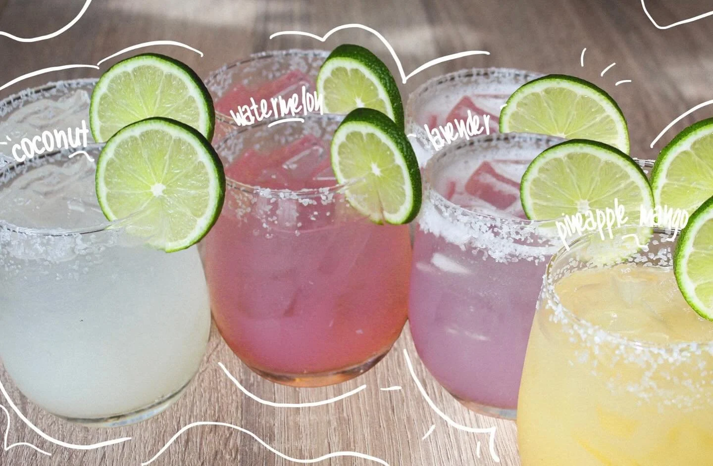 The margarita line up at our Albany location this Monday for Cinco de Mayo ๐๐ฝ