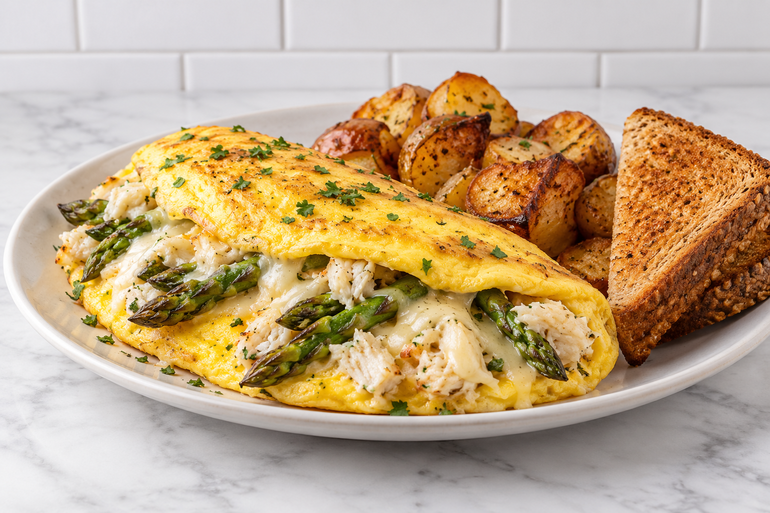 Crab and Asparagus Omelet.png