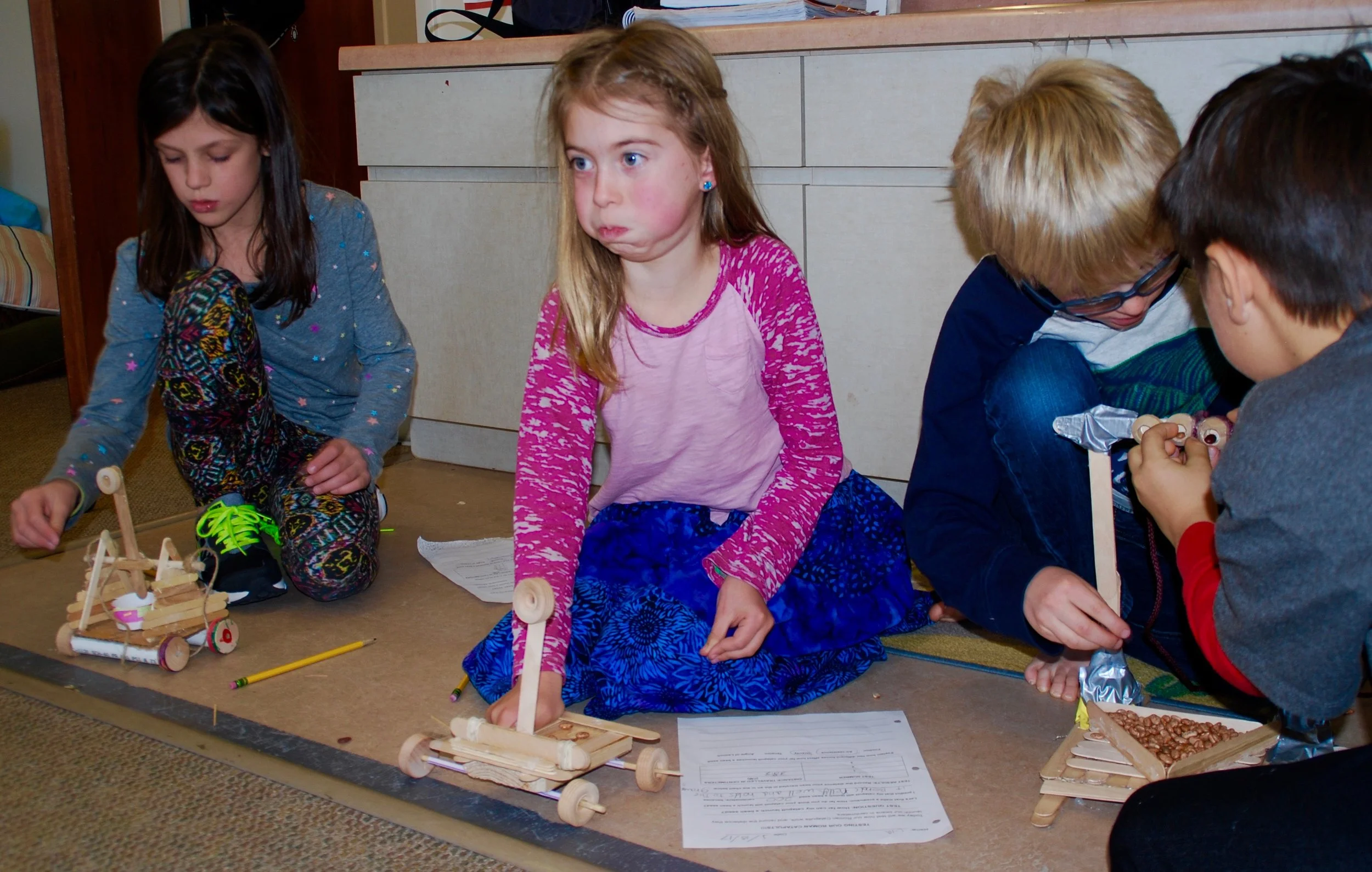 Researching, designing, building, testing and rebuilding Roman catapults - an integrated science and math project.