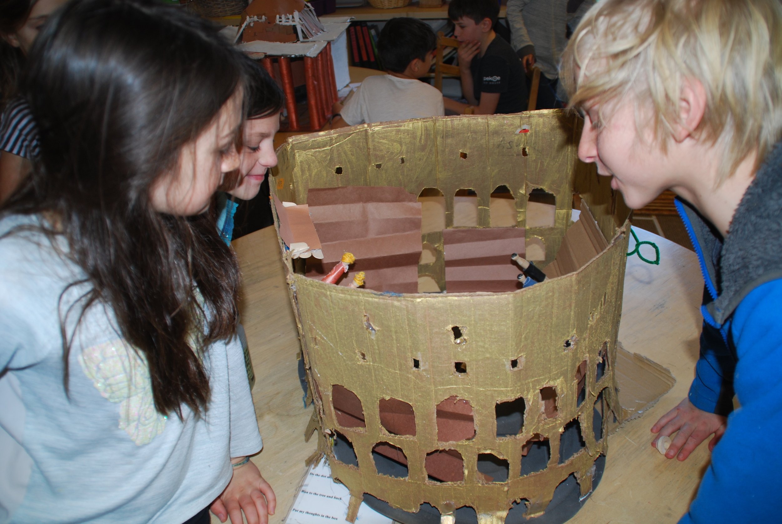 Choosing Roman buildings to research, design and build out of recycled materials.