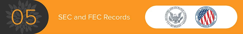 Official records from the SEC and FEC are great donor prospecting tools and resources because they illustrate a prospect's wealth, connections, and likelihood to give.