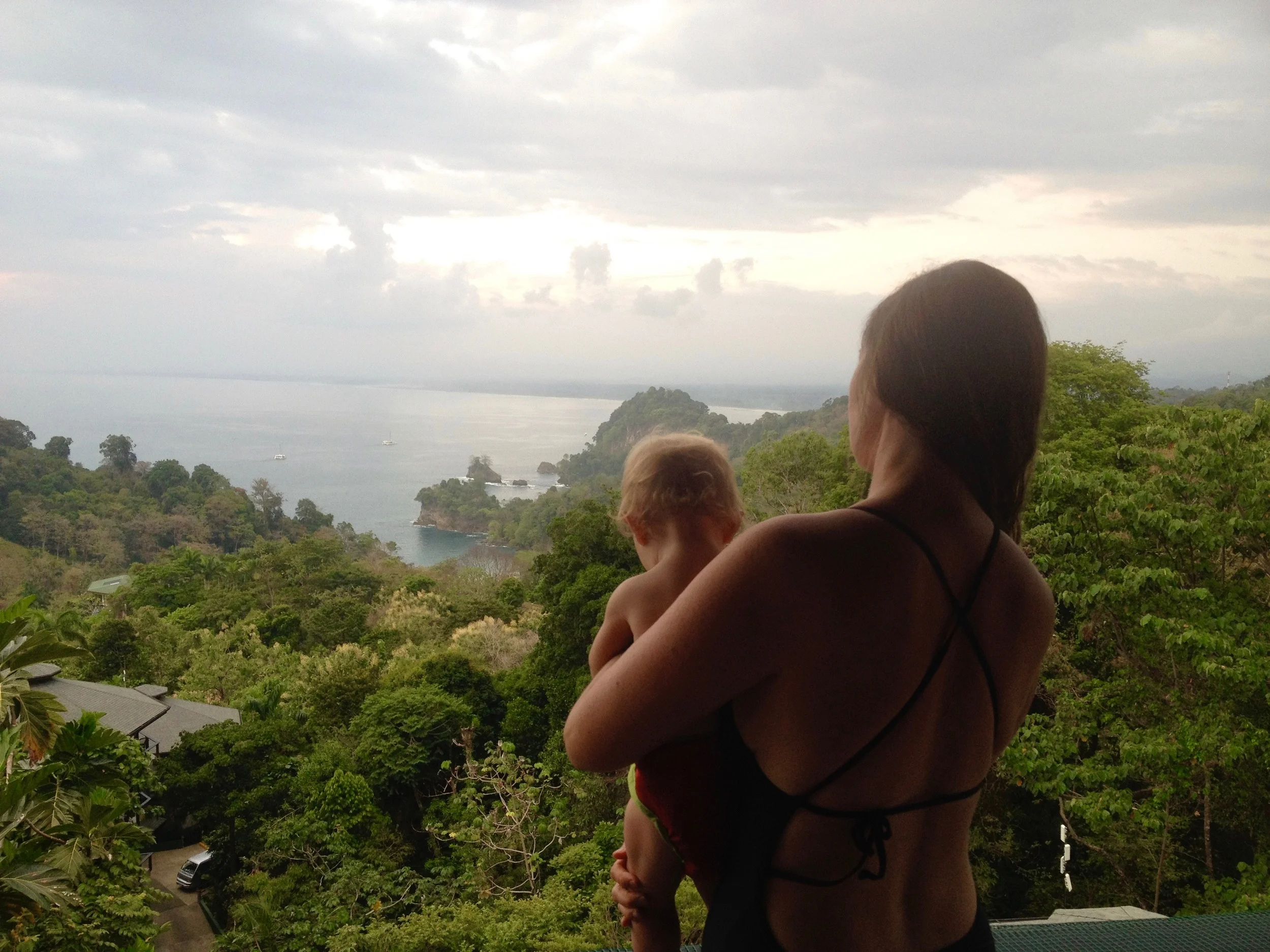 Sunset from the Villa Cielito balcony.