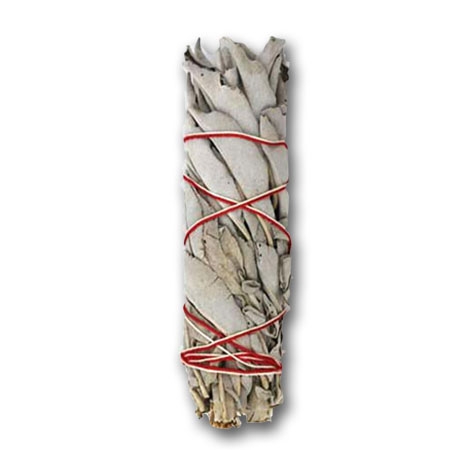 lite one end with fire, allow to burn for a moment before blowing out the flame and just smoke remains. Smudge it out on a plate when finished "cleaning".
