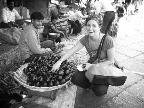 February 2010. Market in Mysore India