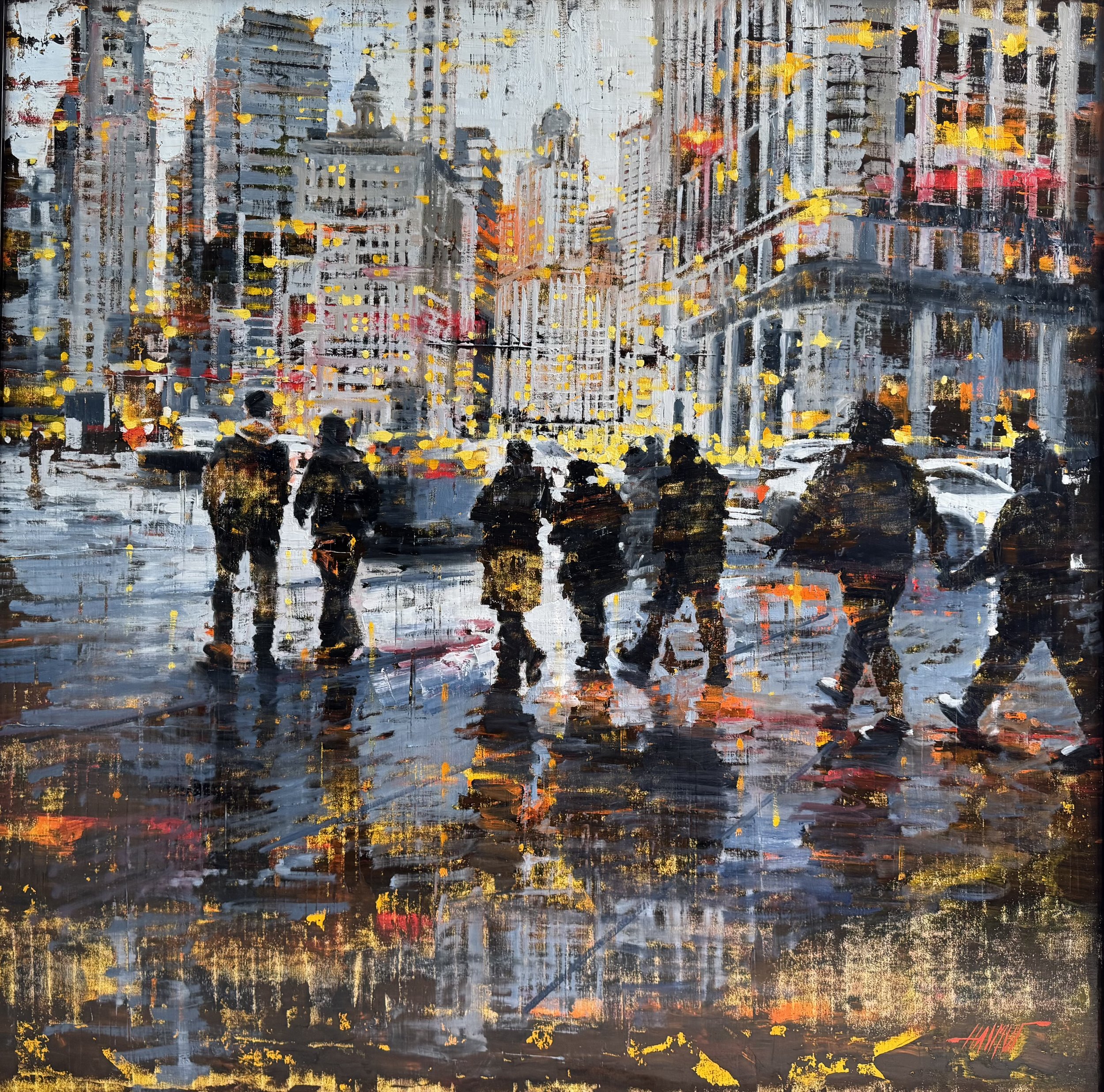 48" x 48” oil or linen