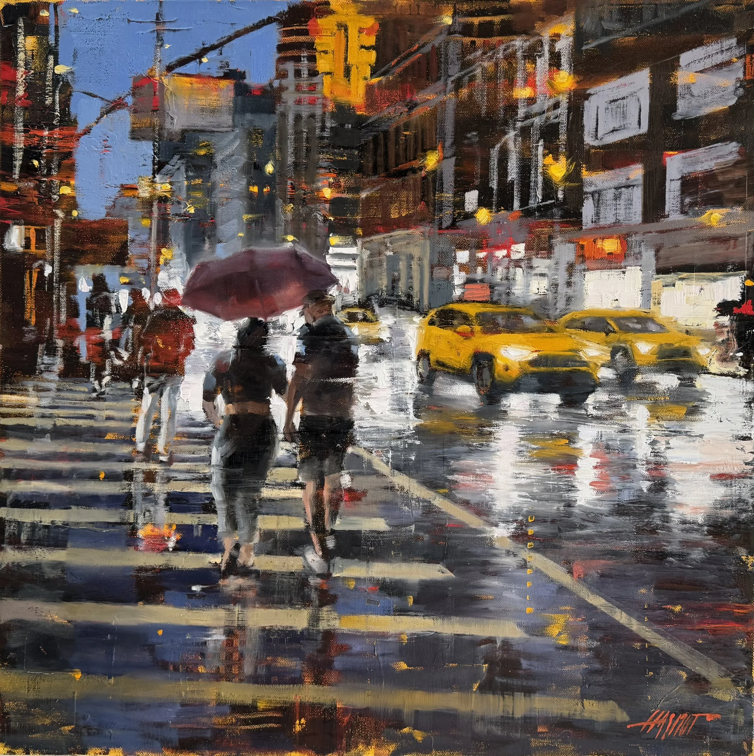  24" x 24" of oil on canvas 