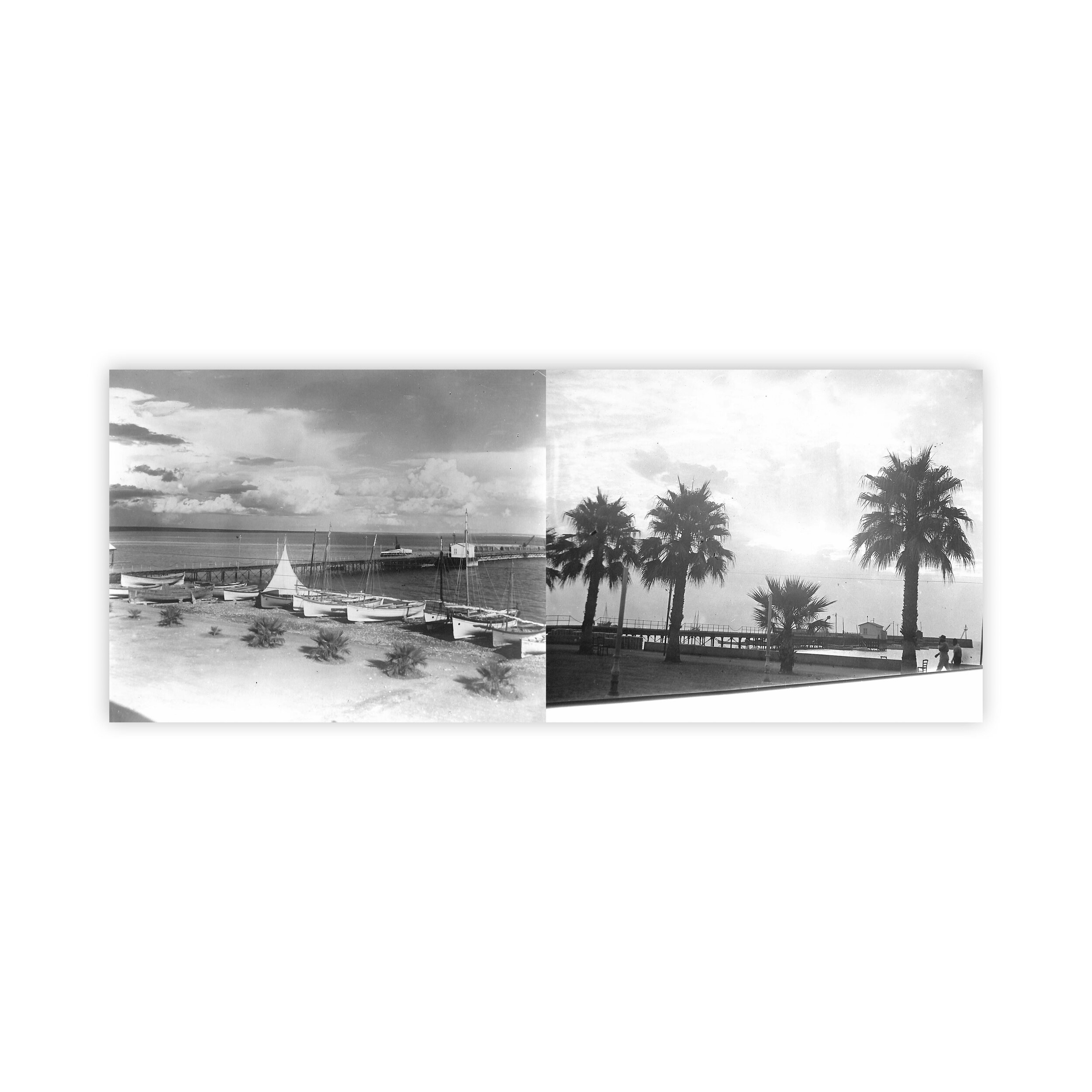  Post-card, Pier - Larnaca, 1920s / Photograph, Pier - Larnaca, 1950s 